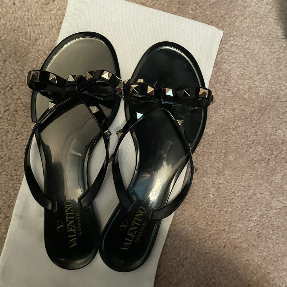 Authentic designer Black jelly sandals